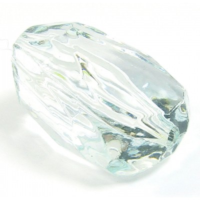 Faceted Acrylic Nugget Bead Aquamarine