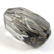 Faceted Acrylic Nugget Bead Black Diamond