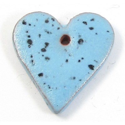 1 Porcelain Funky Heart Mini - Duck Egg
