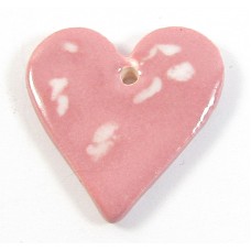 1 Porcelain Funky Heart Mini - Candy Floss