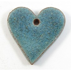 1 Porcelain Funky Heart Mini - Blue Lagoon