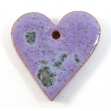 1 Porcelain Funky Heart Mini - Speckled Violet