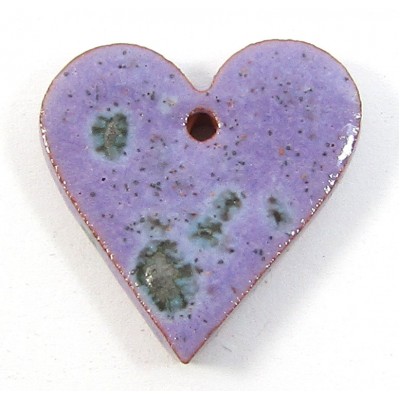 1 Porcelain Funky Heart Mini - Speckled Violet