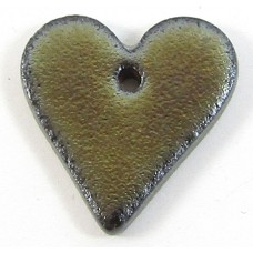 1 Porcelain Funky Heart Mini - Oil Puddle