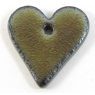 1 Porcelain Funky Heart Mini - Oil Puddle