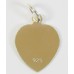 1 Sterling Silver Heart Charm Blank with Jump Ring for Engraving or Stamping