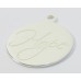 1 Sterling Silver 16mm Disc Pendant Engraved 'Hope'