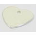 1 Sterling Silver 6mm Heart Pendant Blank for Engraving or Stamping