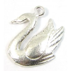 1 Sterling Silver Swan Charm