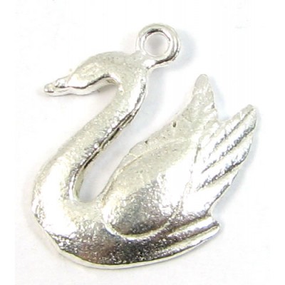 1 Sterling Silver Swan Charm