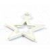 1 Sterling Silver Open Star Charm