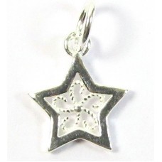 1 Sterling Silver Star Charm