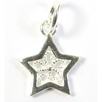 1 Sterling Silver Star Charm