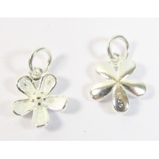 1 Sterling Silver Flower Charm