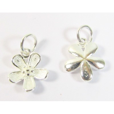 1 Sterling Silver Flower Charm