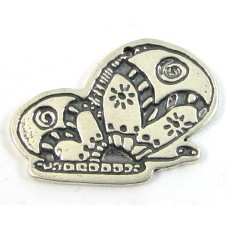 1 Sterling Silver Half Butterfly Charm