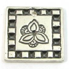 1 Sterling Silver Flower in a Box Charm