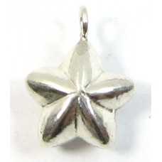1 Sterling Silver Star Charm with Hanging Ring