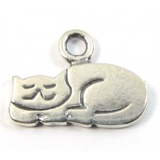1 Sterling Silver Here Kitty Cat Charm