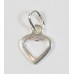 1 sterling silver Dinky Open Heart Charm