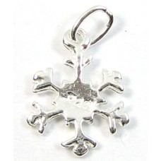 1 Sterling Silver Snowflake Charm