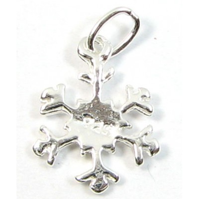 1 Sterling Silver Snowflake Charm