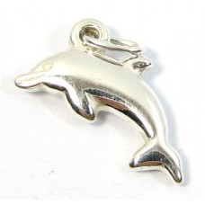 1 Sterling Silver Dolphin Charm