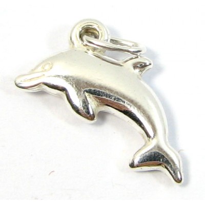 1 Sterling Silver Dolphin Charm