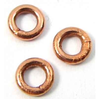 20 Pure Copper 5mm Soldered Rings
