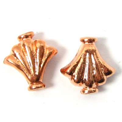 1 Pure Copper Fleur De Lys Bead