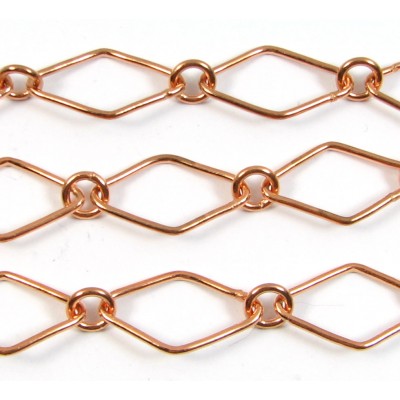 1cm Pure Copper Diamond and Ring Chain