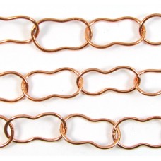 1cm Pure Copper Peanut Link Chain