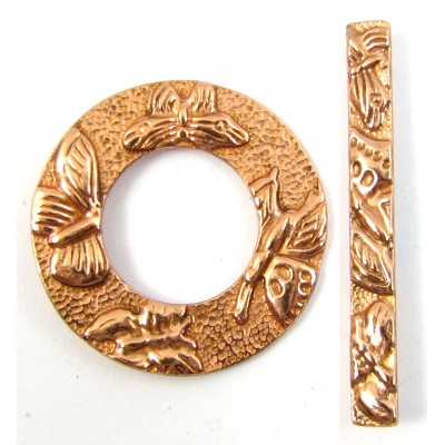 1 Pure Copper 3 Strand Toggle Clasp