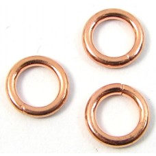 50 Pure Copper 6mm x 0.9mm Jump Rings