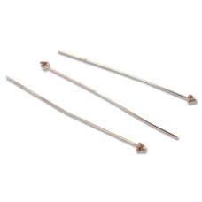10 Pure Copper Headpins 60mm with Beaded Head