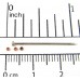 100 Copper Plated Tiny Round Beads 1.4mm 