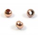 100 Copper Plated Tiny Round Beads 1.4mm 