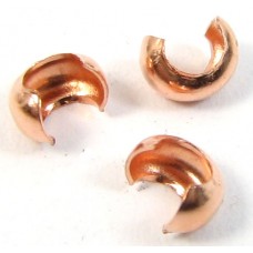 10 Pure Copper 2.5mm Crimp Covers