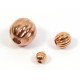 20 Pure Copper 6mm Round Corrugated Beads