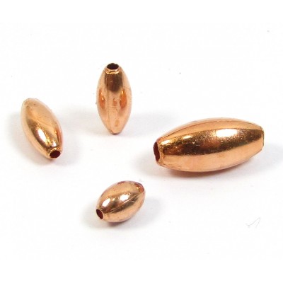 20 Pure Copper 5x10mm Pip Shape Beads