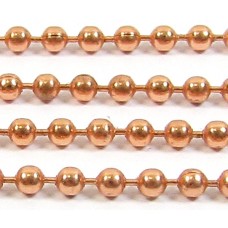 1cm Pure Copper 2.5mm Ball Chain