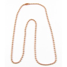 1 Pure Copper Ball Chain Finished Necklace 40cm  - 16inch