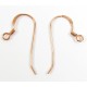 1 Pair Pure Copper Earwire Earring Findings