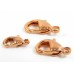 1 Copper 15mm Caribiner Lobster Clasp - Bright