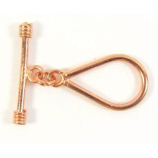 1 Pure Copper Teardrop Toggle Clasp