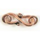 1 Antiqued Pure Copper S Clasp and Rings