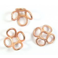 10  Pure Copper 15mm Circles Beadcaps