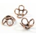 10 Antiqued Pure Copper 15mm Circles Beadcaps
