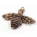 1 Antiqued Pure Copper Bee Pendant