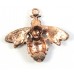 1 Antiqued Pure Copper Bee Pendant